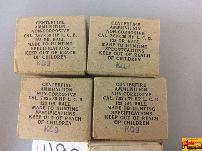5 Boxes of Russian 7.62 Ammo