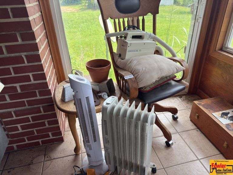 Chair, Space Heater, Fan, Table & More
