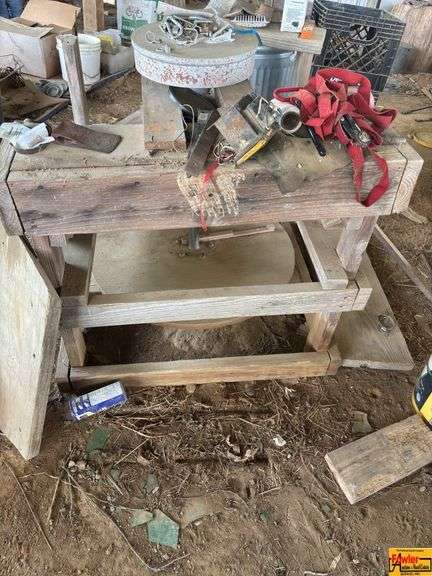 Handmade Work Table & contents