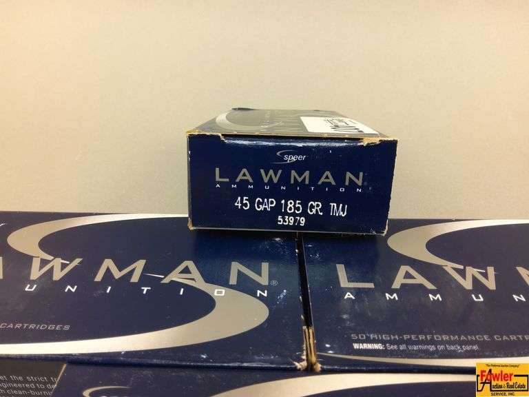 4 Boxes of Lawman 45 cal Ammo