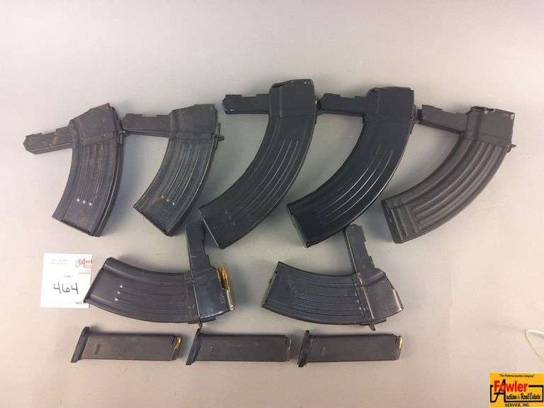 3 9mm Magazines & 7 Magazines for 7.62