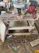 Handmade Work Table & contents