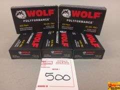 5 Boxes of Wolf Polyformance .223 Rem Steel Case Ammo