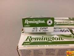 5 Boxes of Remington 45 Cal Ammo