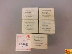 5 Boxes of Russian 7.62 Ammo