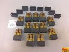 12 Clips of .30 Cal Ammo and 8 Empty Clips