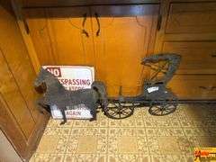 Cast Iron Horse & Buggy