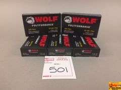 5 Boxes of Wolf Polyformance .223 Rem Steel Case Ammo