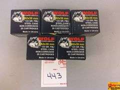 5 Boxes 7.62 Wolf Ammo