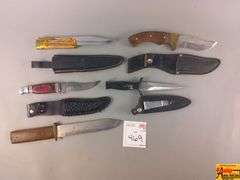5 Knives, 4 with Sheaths