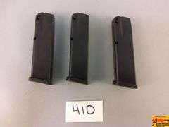 3 Taurus  PT 92, 9mm magazines