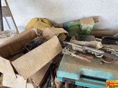 Drill Press, Pulley Hoists, Metal Cable & More