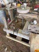 Handmade Work Table & contents