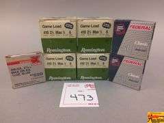 2 Boxes Remington 410 ga, 2 Boxes Federal 410 ga Slug, 1 Box Winchester 410 ga Slug