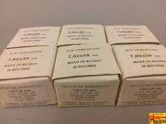 6 Boxes 7.62 Russian Ammo