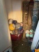 Contents of Closet, Area Rugs, Yarn & More