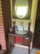 Entry Table, Mirror & Contents on table