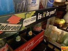 Rack Of Coke Crates, Cans & Bottles