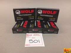 5 Boxes of Wolf Polyformance .223 Rem Steel Case Ammo