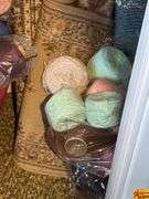 Contents of Closet, Area Rugs, Yarn & More