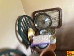 Assorted Dishes, Bakeware & Chair