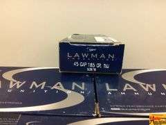 4 Boxes of Lawman 45 cal Ammo