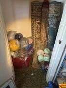 Contents of Closet, Area Rugs, Yarn & More