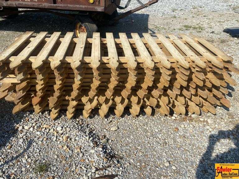 Wooden Picket Fence Panels image