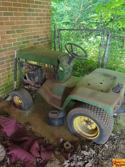 John Deere 318 Riding Lawn Mower, Push Mower & Mini 4-Wheeler