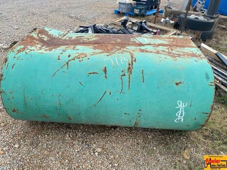 Large Green Metal Tank (dented) image