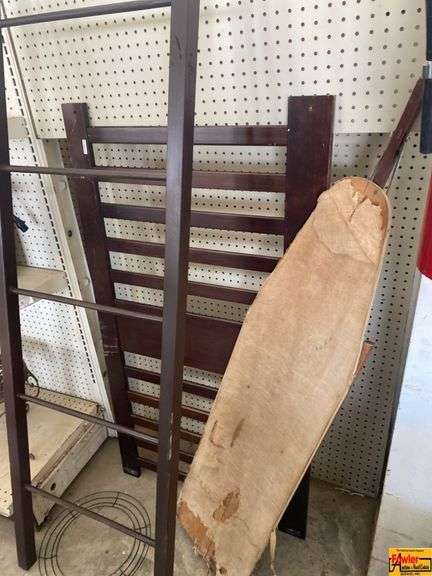 Vintage Ironing Board & Quilt Ladder image