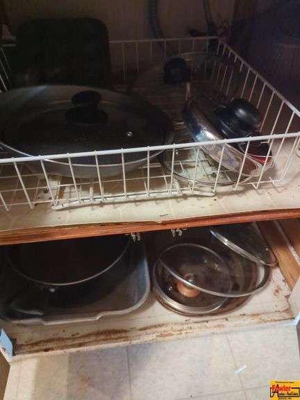 Contents Of Cupboard:  Cookware image