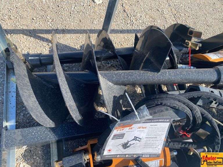 Wolverine Skid Steer Auger Drive & Bit, Model ADB-13-1218R