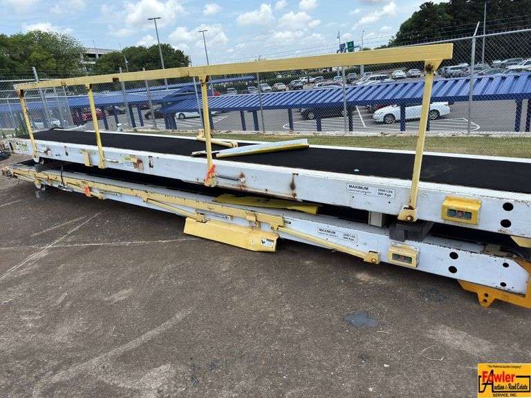 (2) Airline Conveyer Belts (view & pick up at Fowler Auction) image