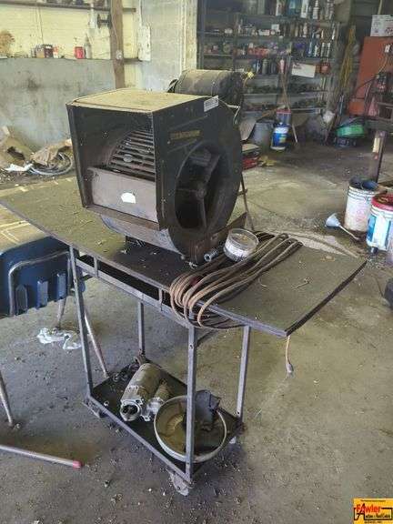 Industrial Blower Fan on Rolling Cart
