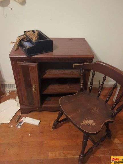 Vintage Chest Of Drawers, Jewelry Armoire, Night Stand & Side Chair