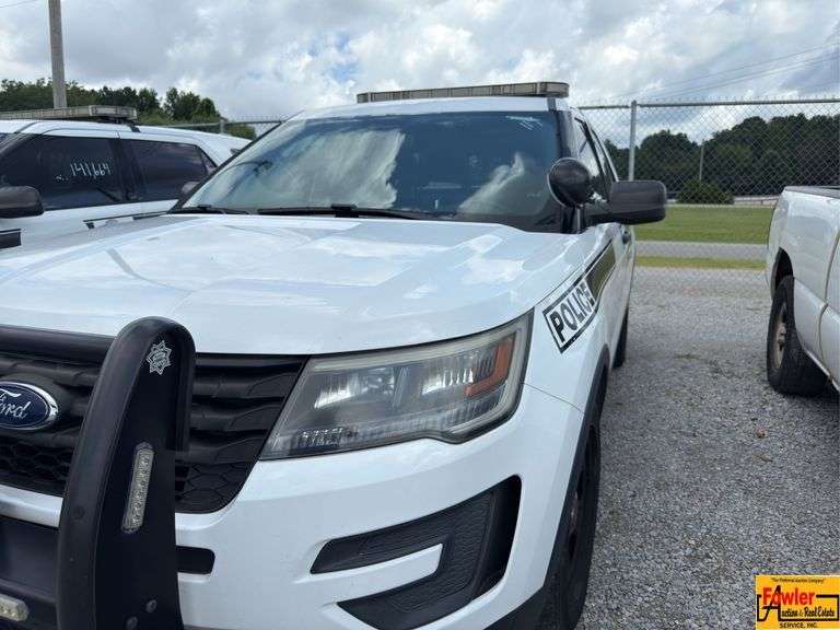 2017 Ford Explorer Police Interceptor; 146,316 Miles; VIN 1FM5K8AR8HGC14230 (021890).  IMPORTANT:  Only municipal purchasing agents may bid.  Please call our office at (256) 420-4454 to be approved.  See video. image