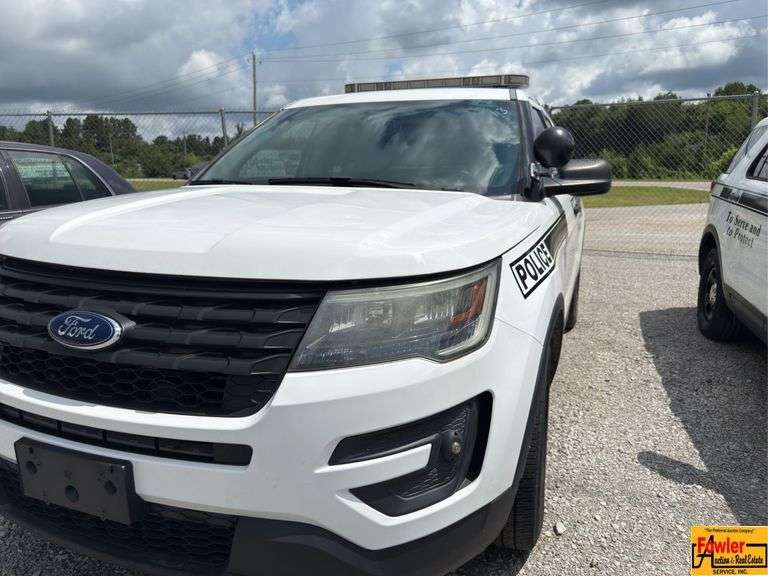 2016 Ford Explorer Police Interceptor; 128,594 Miles; VIN 1FM5K8AR1GGD16368 (021848).  IMPORTANT:  Only municipal purchasing agents may bid.  Please call our office at (256) 420-4454 to be approved.  See video. image