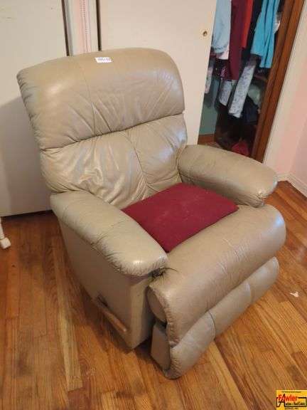 Beige Leather Recliner image