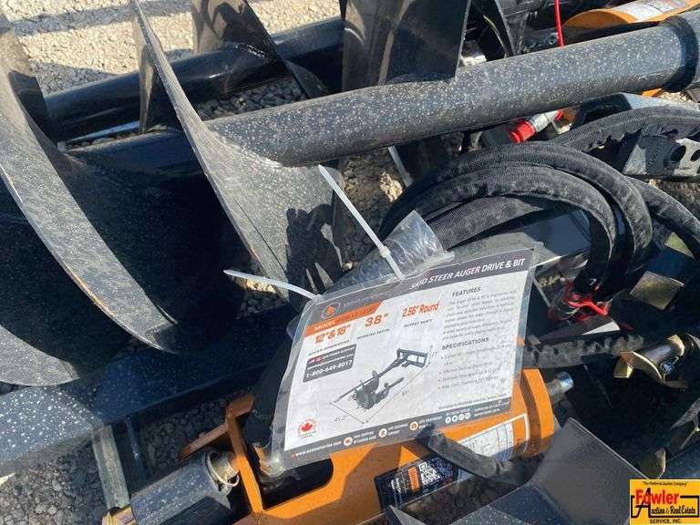 Wolverine Skid Steer Auger Drive & Bit, Model ADB-13-1218R