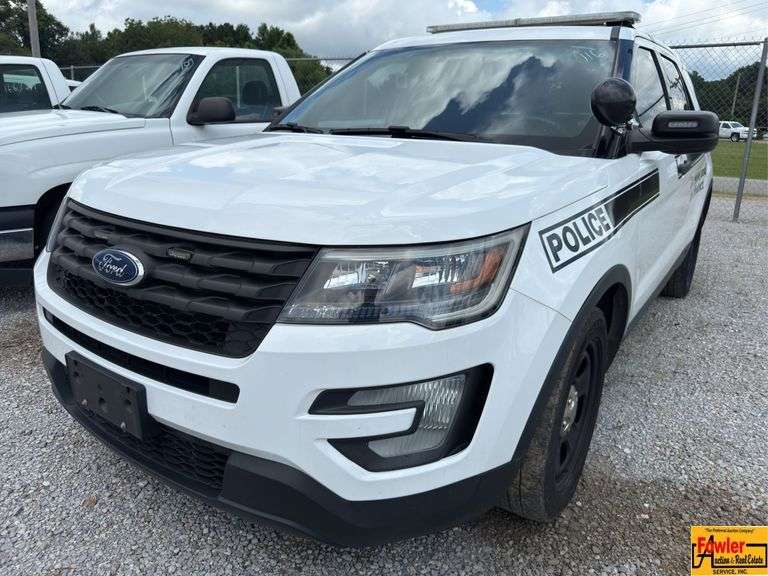 2018 Ford Explorer Police Interceptor; 128,604 Miles; VIN 1FM5K8AR4JGB20223 (021973).  IMPORTANT:  Only municipal purchasing agents may bid.  Please call our office at (256) 420-4454 to be approved.  See video. image