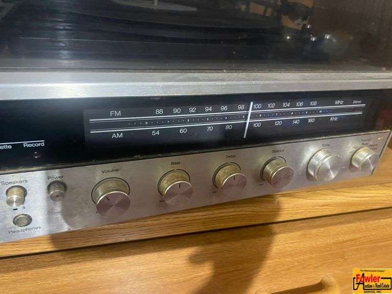 JC Penney AM/FM Stereo Eight Track/Cassette Player, Record Player image