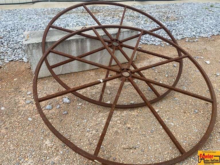 (2) Large Metal Wheels