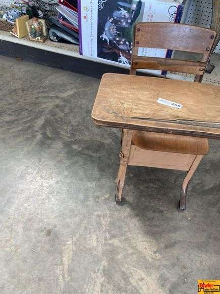 Vintage Small Student School Desk image