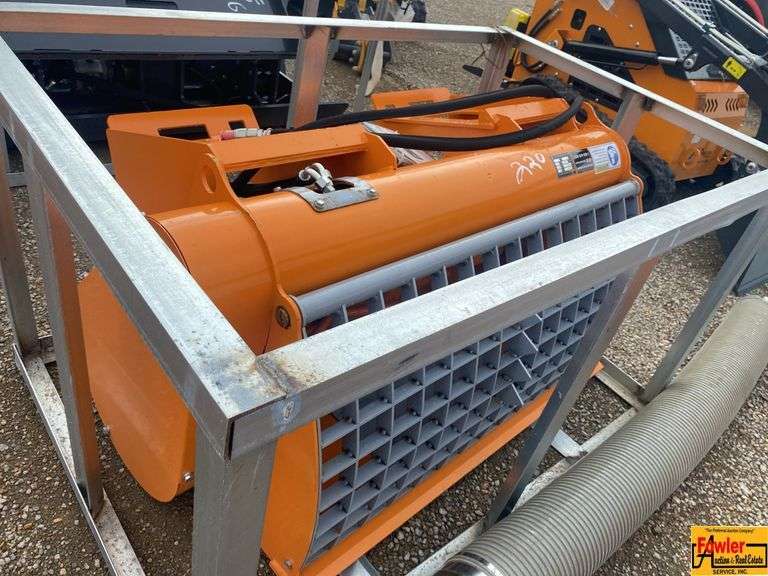 Skid Steer Double Discharge Concrete Mixer, Model DCM-11-250G