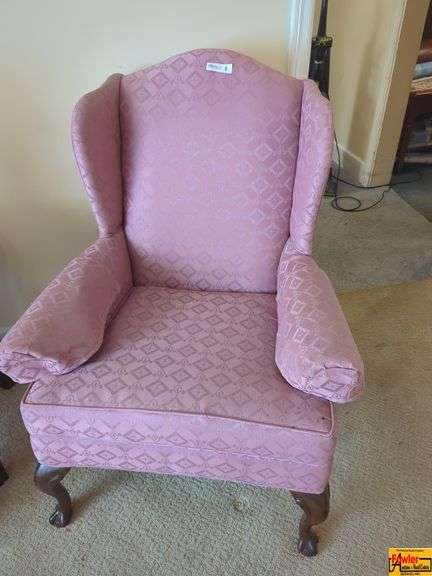 (2) Upholstered Wingback Chairs image
