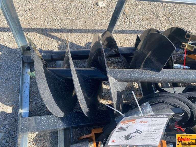 Wolverine Skid Steer Auger Drive & Bit, Model ADB-13-1218R