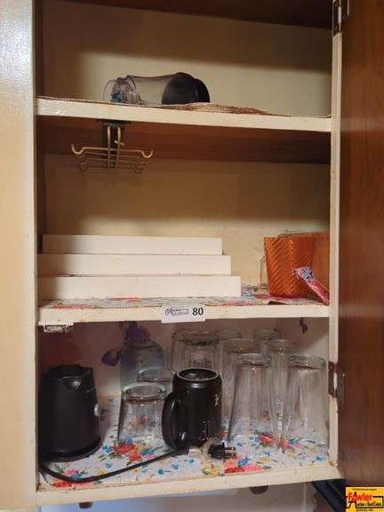 Contents Of Cabinet: Glassware & Miscellaneous image