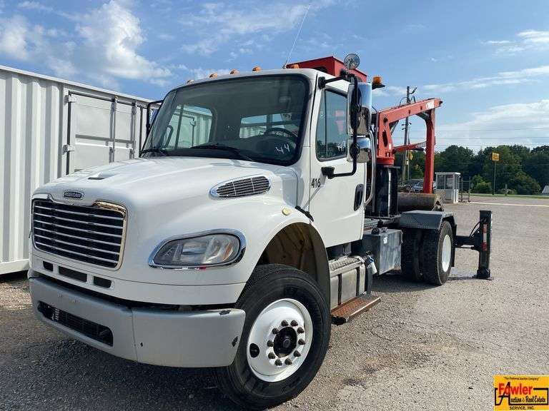 2014 Freightliner Grapple Truck; 44,706 Miles; VIN 1FVACYCY8FHGE0045. See video. image