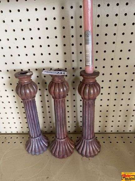 Ornate Pillar Candle Holders image
